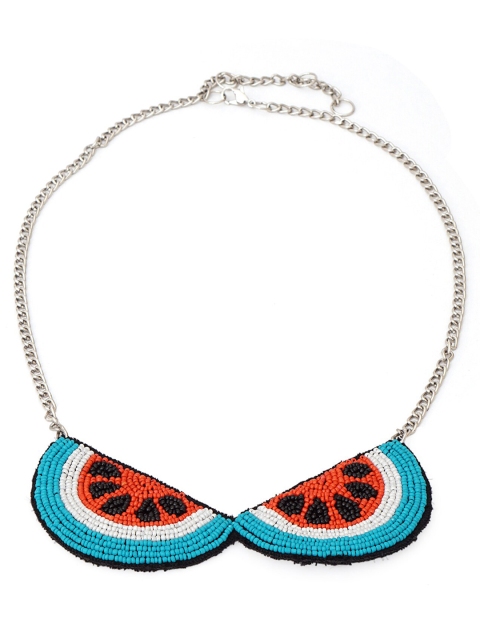 

Diwaah Black & Blue Embellished Necklace