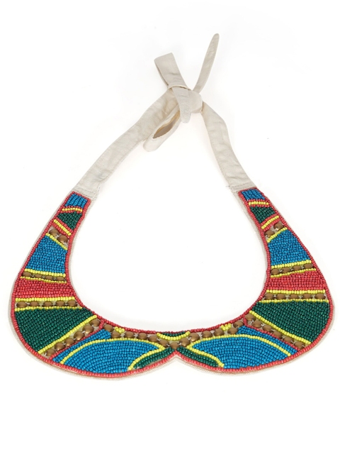 

Diwaah Blue & Green Moor Embellished Necklace