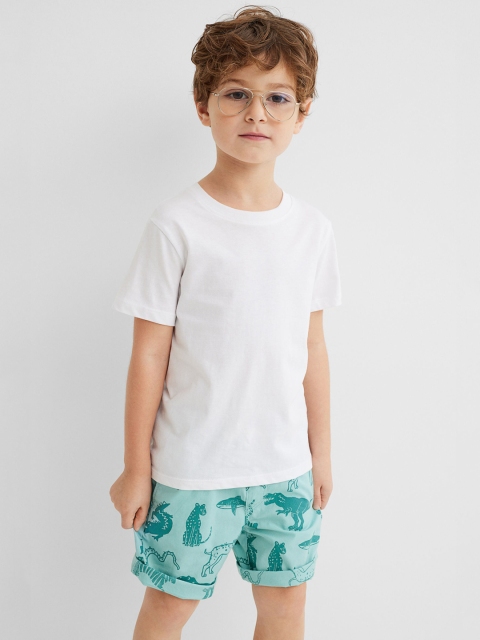 

H&M Boys Turquoise Blue Cotton Poplin Shorts