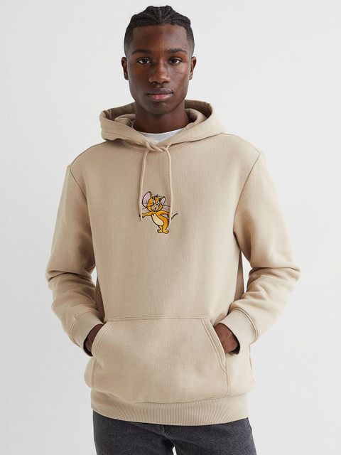 

H&M Men Beige Regular Fit Hoodie