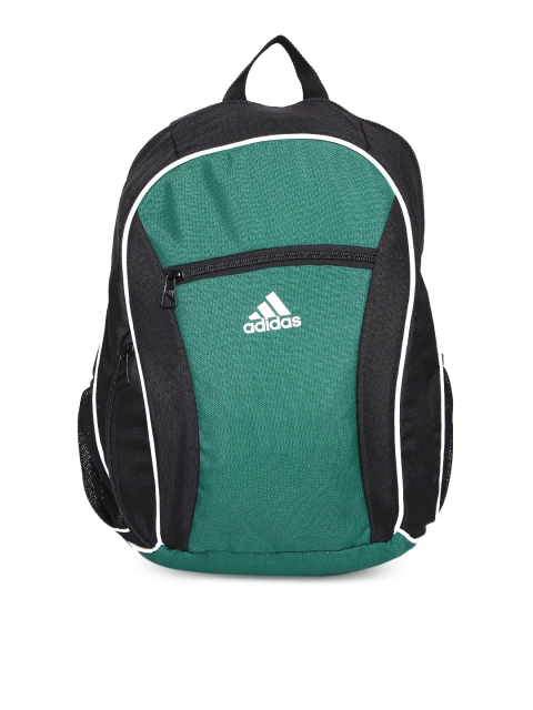 Adidas Men Green & Black Colourblocked Backpack available at myntra for Rs.759