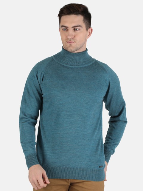 

Monte Carlo Men Blue Pure Wool Pullover