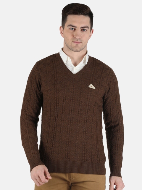 

Monte Carlo Men Brown Cable Knit Pullover