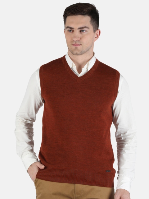 

Monte Carlo Men Rust V Neck Sweater Vest