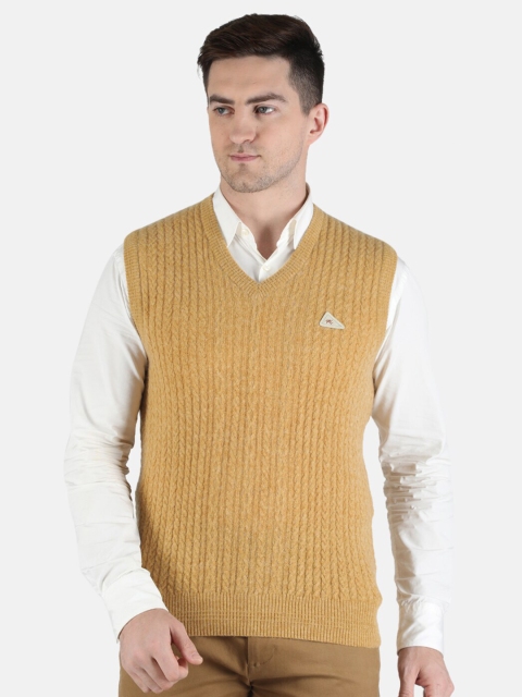 

Monte Carlo Men Yellow Cable Knit Sweater Vest
