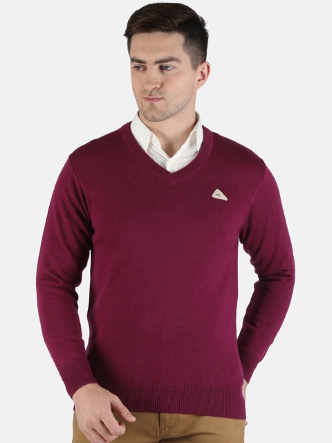 

Monte Carlo Men Maroon Wool Pullover