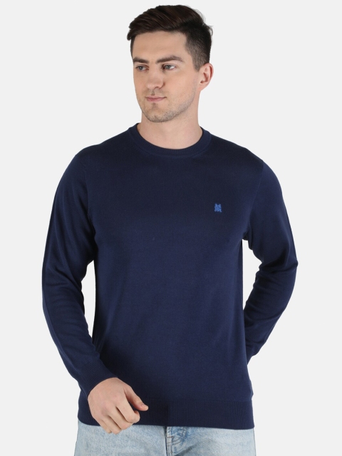 

Monte Carlo Men Blue Solid Pullover