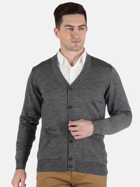 

Monte Carlo Men Grey Melange Wool Cardigan