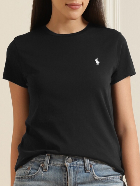 

Polo Ralph Lauren Women Black Pockets T-shirt