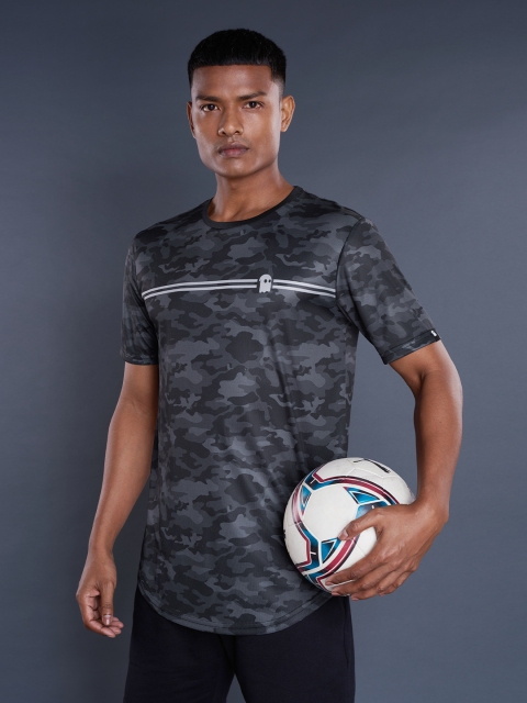 

The Souled Store Men Grey Printed T-shirt