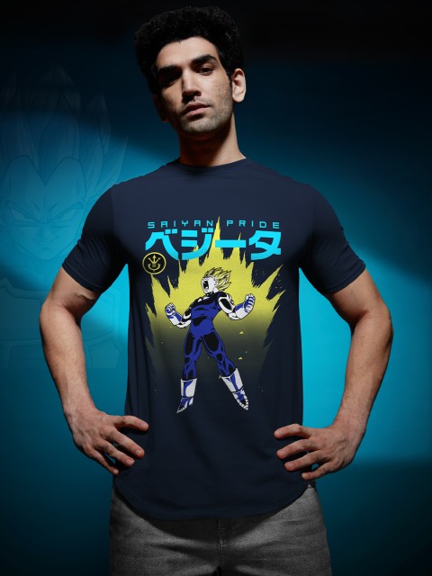 

The Souled Store Men Navy Blue DBZ Printed T-shirt