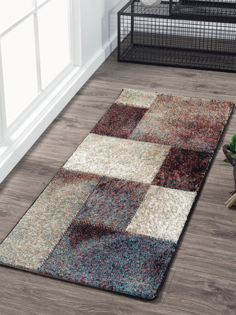 

OBSESSIONS Beige and Brown Printed Floor Runner