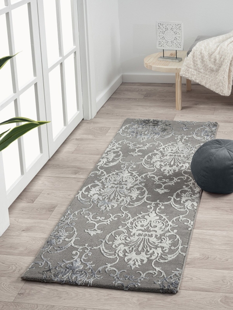 

OBSESSIONS Blue and Grey Printed Floor Runner