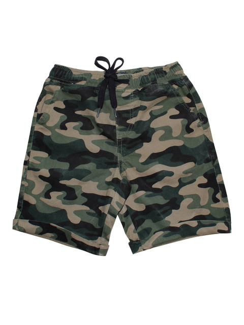 

KiddoPanti Boys Green Camouflage Printed Shorts