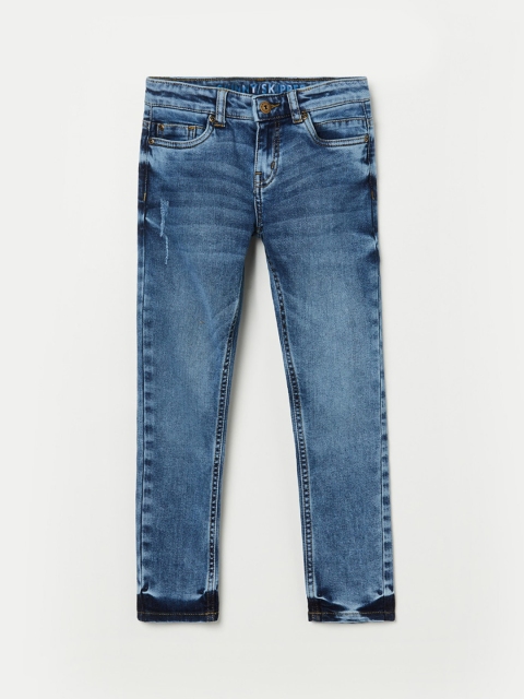 

Fame Forever by Lifestyle Boys Blue Skinny Fit Low Distress Light Fade Jeans