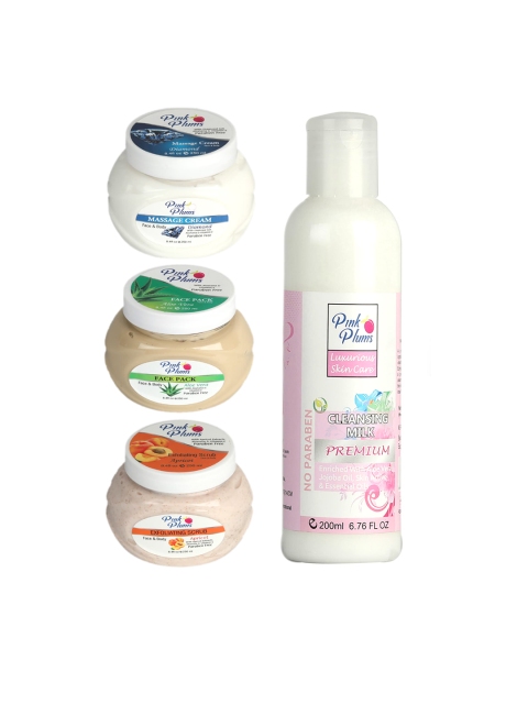 

Pink Plums Diamond Alo Vera Facial Kit, Multi