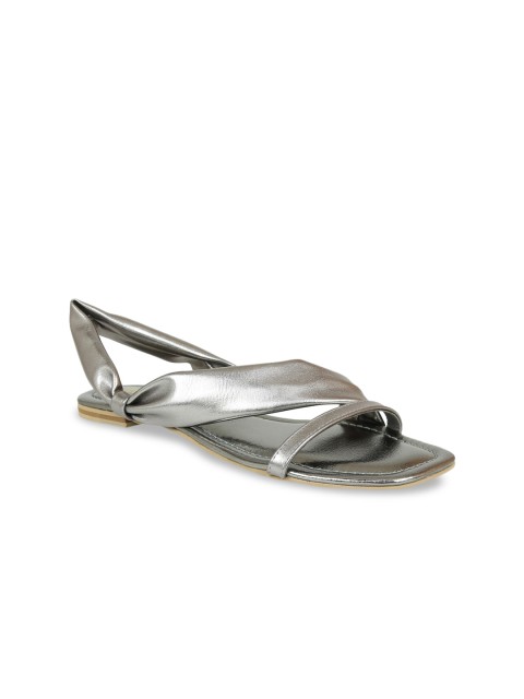 

Inc 5 Women Grey Open Toe Flats