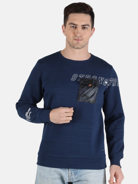 

Monte Carlo Men Blue Printed Sweatshirt