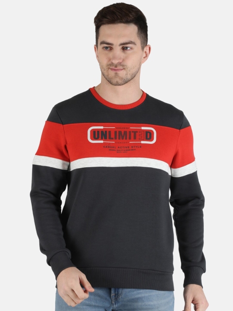 

Monte Carlo Men Orange Colourblocked Sweatshirt