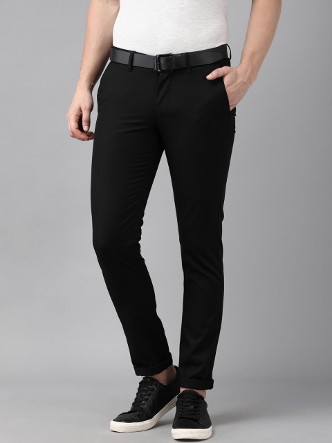 

Van Heusen Sport Men Black Tapered Fit Trousers