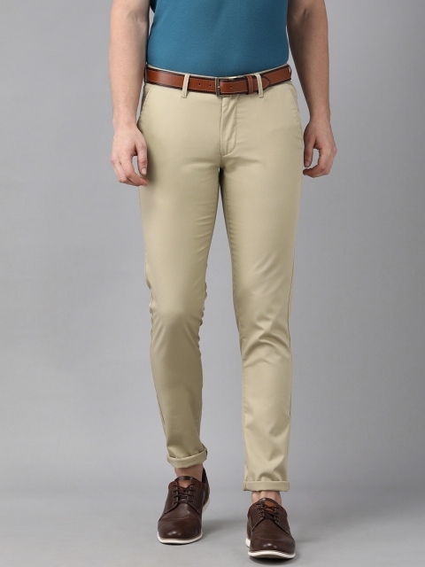 

Van Heusen Sport Men Beige Tapered Fit Low-Rise Regular Trousers