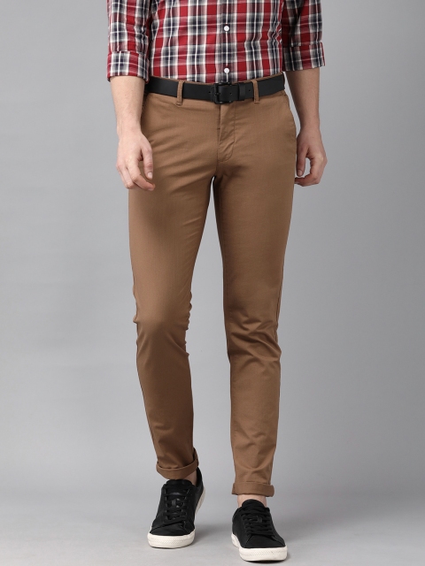 

Van Heusen Sport Men Rust Tapered Fit Low-Rise Chinos Trousers