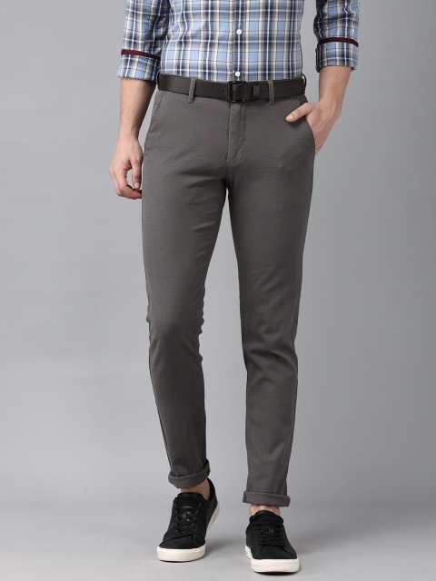 

Van Heusen Sport Men Grey Tapered Fit Low-Rise Chinos Trousers