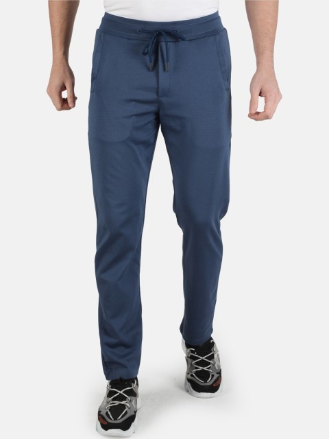 

Monte Carlo Men Blue Solid Cotton Track Pants