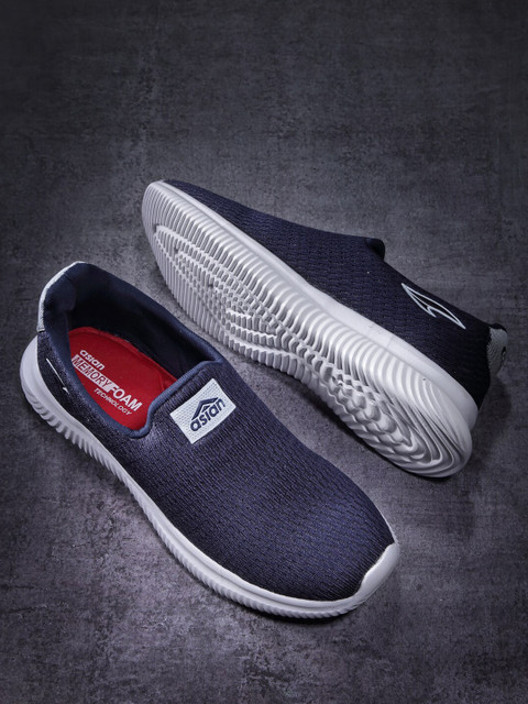 

ASIAN Men Navy Blue Mesh Running Non-Marking Shoes