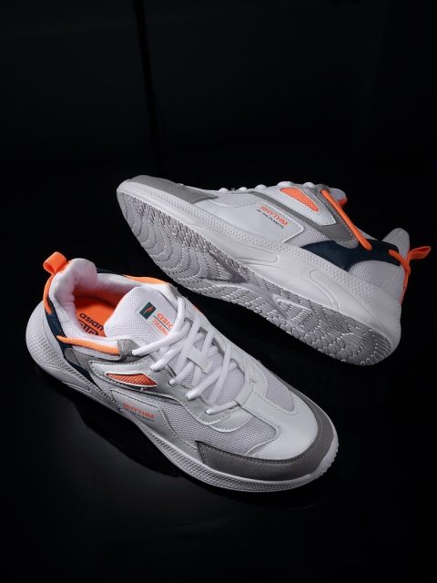 

ASIAN Men White Mesh Running Non-Marking Shoes