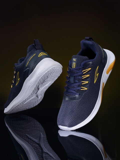 

ASIAN Men Navy Blue Mesh Running Non-Marking Shoes