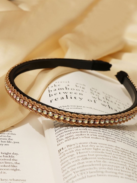 

Pipa Bella Women Gold Toned Embellished Hairband