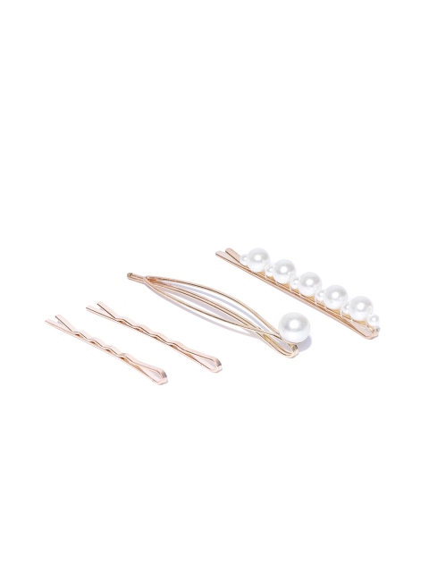 

Pipa Bella Women Gold Toned Set of 4 Alligator Hair Clip