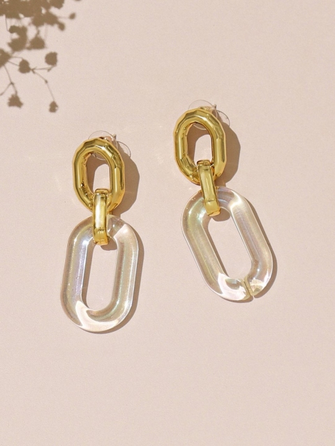 

Pipa Bella Gold-Plated Oval Drop Earrings