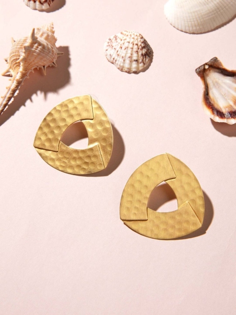 

Pipa Bella Gold-Plated Textured Studs Earrings