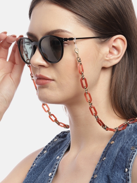 

Pipa Bella Contemporary Red Link Sunglass & Mask Chain