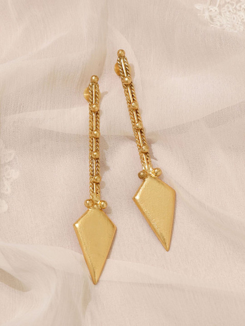 

Pipa Bella Gold-Plated Diamond Shaped Drop Earrings