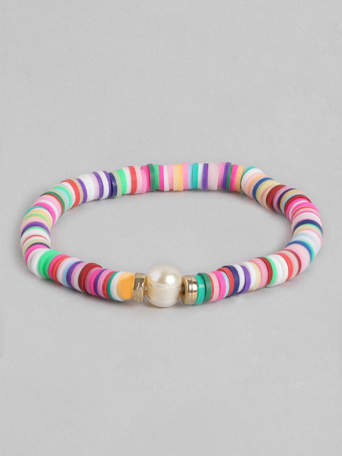 

Pipa Bella Multicoloured Beaded Elasticated Anklet, Multi