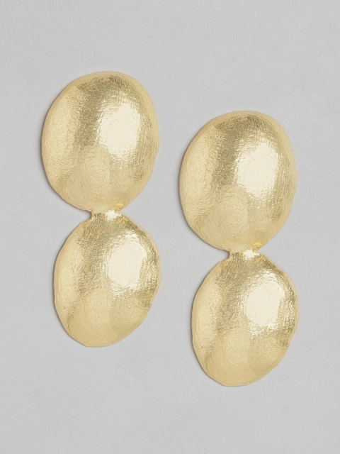 

Pipa Bella Gold-Toned Circular Studs Earrings