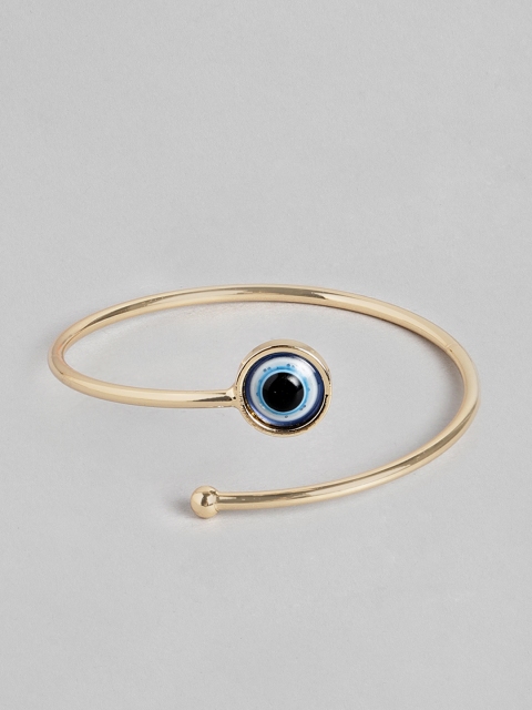 

Pipa Bella Blue Gold-Plated Evil Eye Cuff Bracelet