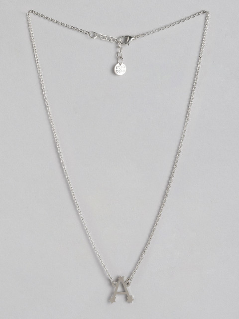 

Pipa Bella Silver-Plated 'A' Initial Pendant Necklace