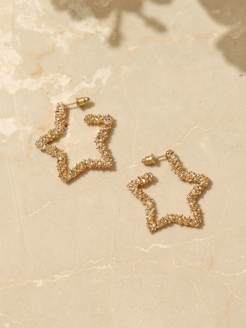 

Pipa Bella Gold-Toned Quirky Drop Earrings