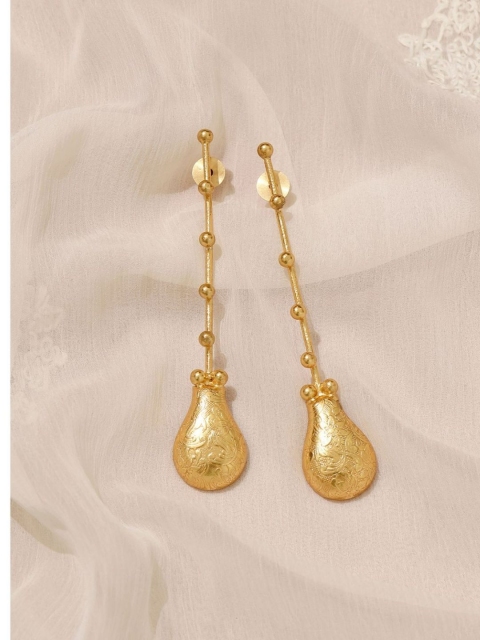 

Pipa Bella Gold-Toned Contemporary Drop Earrings