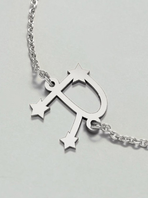 

Pipa Bella Women Silver-Toned Brass Silver-Plated Charm Bracelet