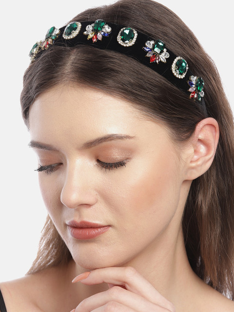 

Pipa Bella Women Black Embellished Hairband