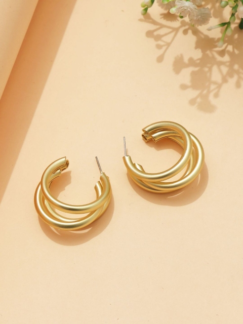 

Pipa Bella Gold-Toned Circular Hoop Earrings