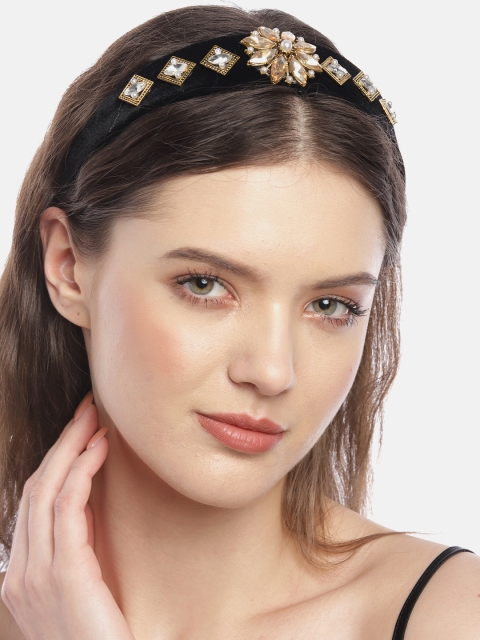 

Pipa Bella Women Black Embellished Hairband