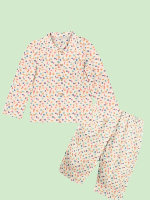 

THE BABY ATELIER Unisex Kids Multicoloured Printed Night suit, Multi