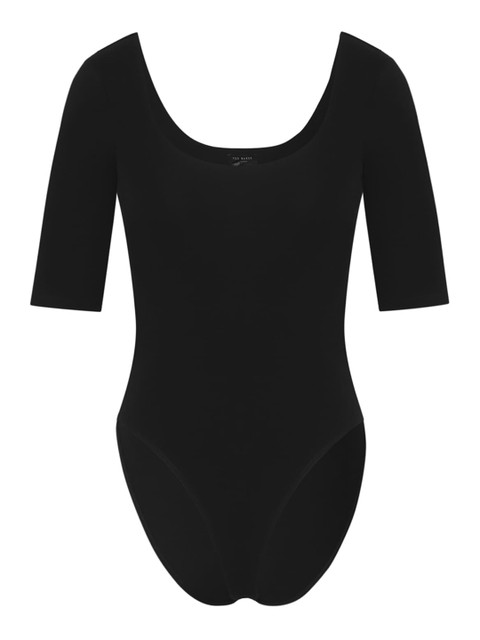 

Ted Baker Black Ribbed Bodysuit