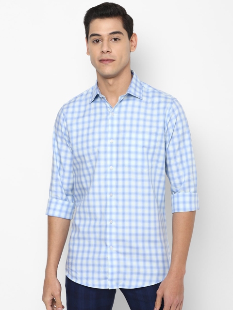 

Allen Solly Men Blue Slim Fit Checked Casual Shirt